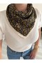 Soft Textured Women's Scarf - Yellow Pattern