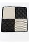 Soft Textured Women's Scarf - Black Polka Dot - 2