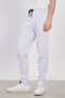 Men's Elastic Waist Track Pants - Snow Melange - 2
