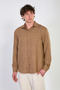 Men's long sleeve shirt - coffee