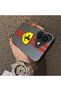 iPhone 16 Compatible Silicone Edge Hard Back Anti-Fall Phone Case with Ferrari Pattern - 3