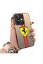 Oppo A3 5g Compatible Silicone Edge Hard Back Anti-Fall Phone Case Ferrari Patterned - 3