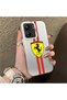 حافظة هاتف ريدمي 13C متوافقة مع حافة السيليكون الصلبة ومضادة للسقوط بنمط فيراري