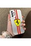 Samsung Galaxy A73 Compatible Silicone Edge Hard Back Anti-Fall Phone Case Ferrari Patterned
