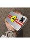 Realme C21 Compatible Silicone Edge Hard Back Anti-Fall Phone Case Ferrari Patterned - 3