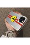 iPhone 12 Pro Max Compatible Silicone Edge Hard Back Anti-Fall Phone Case Ferrari Patterned - 3