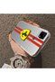 Realme C25 Compatible Silicone Edge Hard Back Anti-Fall Phone Case Ferrari Patterned - 3