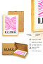 Natural Wood Framed Retro Abstract Wave Painting - Pink Tones |   Huhu2485 - Single Table Natural Wood Frame - 3