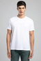 Round Neck White Men's T-Shirt 262 Lcm 242008 Oswald White - 2