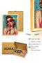 Natural Wood Framed Pink Tone Pop Art Patterned Painting - Retro |   Huhu1936 - 3