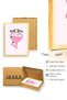 Natural Wood Framed Self Love Heart Painting - Retro Pop Art Design |   Huhu2748 - Single Table Natural Wood Frame - 3