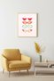 Natural Wood Framed Retro Painting - Pastel Colored Collection Modern Living Room Wall Decor Huhu2588