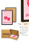 Natural Wood Framed Pop Art Cherry on Top Painting - Retro Cherry Pattern |   Huhu2604 - 3