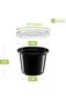Black Disposable Plastic Portion Condiment Cups with Lids (1oz, 50 Sets) - 5