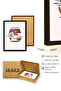 Black Wooden Framed Pop Art Coffee Themed Painting - Take a Break |   Huhu2634 - Single Table Black Frame - 3