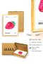 Natural Wood Framed Retro Strawberry Pop Art Painting - Vibrant Tones |   Huhu2848 - Single Table Natural Wood Frame - 3