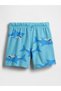 Baby Boy Light Blue Relaxed French Terry Logo Pull-On Shorts - 3