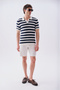 Men's Beige Straight Fit Chino Shorts