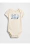 Baby Off-White Organic Cotton Logo Bodysuit