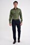 Men's Slim Fit 100% Cotton Non-Iron Fabric Khaki Shirt Gk 734 - 2