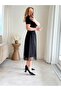 Women's Viscose Dress with Tulle Skirt - 3