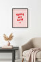 Black Wooden Framed Retro Slogan Painting - Doing My Best Motivational |   Huhu2574 - Single Table Black Frame