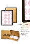 Natural Wooden Framed Retro Painting - Cheerful Smiley Face Pattern |   Huhu2594 - 3