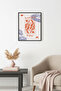 Black Wooden Framed Retro Portrait Painting - Lucky You Theme |   Huhu2563 - Single Table Black Frame