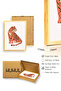 Natural Wood Framed Retro Tiger Painting - Minimalist Design |   Huhu2788 - Single Table Natural Wood Frame - 3