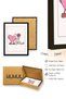 Black Wooden Framed Retro Heart Painting - Self Love Pink |   Huhu2492 - Single Table Black Frame - 3