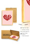 Natural Wood Framed Retro Heart Painting - Stay Groovy Text Print |   Huhu2707 - Single Table Natural Wood Frame - 3