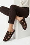 Women's Buckle-Strapped Knitted Band Casual Slippers Comfortable Sole Stylish Summer Flat Sole Comfortable Slippers - 5