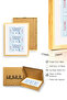 Natural Wood Framed Retro Painting - Admit One Vintage Style |   Huhu2696 - Single Table Natural Wood Frame - 3