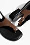 Women's Gold Buckle Flip-Flop Casual Sandals - 3