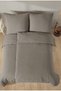Washed Natural Cotton Duvet Cover Set |   Washed Cotton |   100% Cotton |   Single Bed (with Cream Sheets) - 2