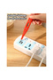 Multi-Purpose 4 Way Electrical Power Strip with 2 USB Ports and 4 Sockets, 2-Meter Extension Cord - 4