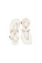 Women's Square Toe White Stylish Daily Cross-Flip Flop Sandals - 2