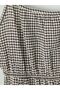 Lcwaikiki Classic Brown Square Neck Plaid Rope Strap Dress - 7