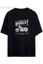 Sons of Anarchy Biker Style Printed Cotton Relaxed Fit Black Unisex T-Shirt