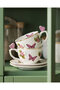 Butterfly Purple Porcelain Coffee Cup Set 120 ml - 2