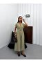 Premium 100% Linen Bat Sleeve Shirt Dress