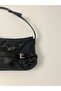 Black Patent Leather Baguette Bag - 4