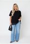 Women's Plus Size Short Sleeve T-Shirt with Lace Detail at Hem 2036-26 - 3