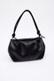 Camelia Knot Drawstring Detailed Women's Hand and Shoulder Bag Black - 3