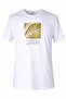 O-Neck Printed Men's T-Shirt Leaf White - 3