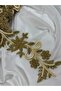 Gold Bead Embroidered Lace with Embroidery Details (1 Meter) - 4