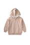 Hooded Zippered Cardigan 1-14 Years Beige - 2