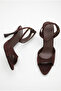 Women's Special Design Ankle Strap Single Strap Stiletto Thin High Heel Evening Dress Shoes - 4