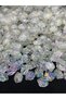50Gr Acrylic Janjanli Transparent Oyster Leaf Model Beads, Keychain, Crown, Jewelry Beads (~110 Pieces)