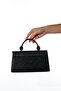 Gisella Black Sand Glitter Women's Evening Dress Bag - 6